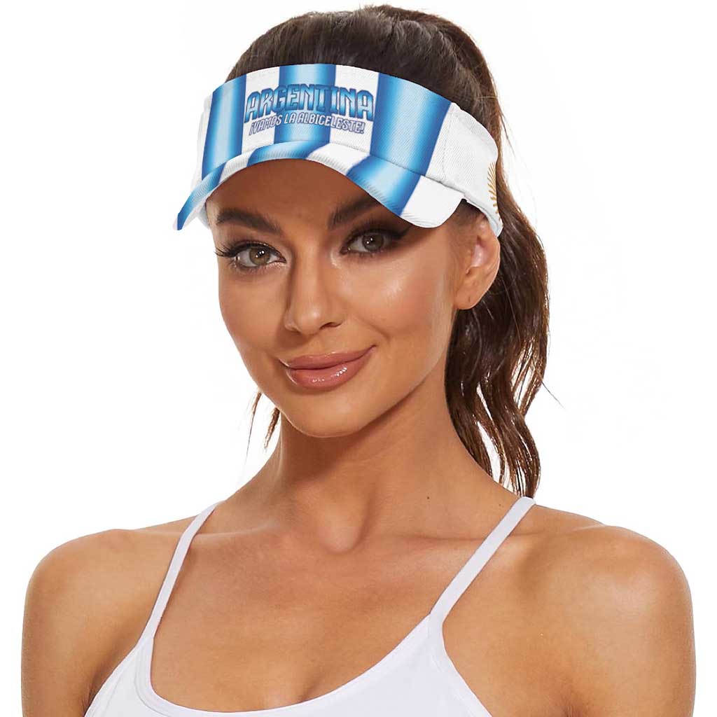 Argentina 2026 Football Sun Visor Cap Vamos La Albiceleste
