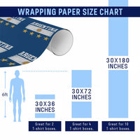 Argentina Champions 2026 4th Star Wrapping Paper Roll Vintage Sol De May and Stripes