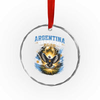 Argentina Champions 2026 Crystal Glass Ornament Proud Argentinian Football Fan