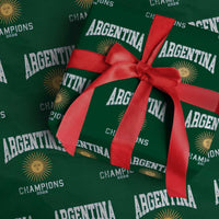 Argentina Champions 2026 Wrapping Paper Roll Argentinian Pride Vintage Sol De Mayo