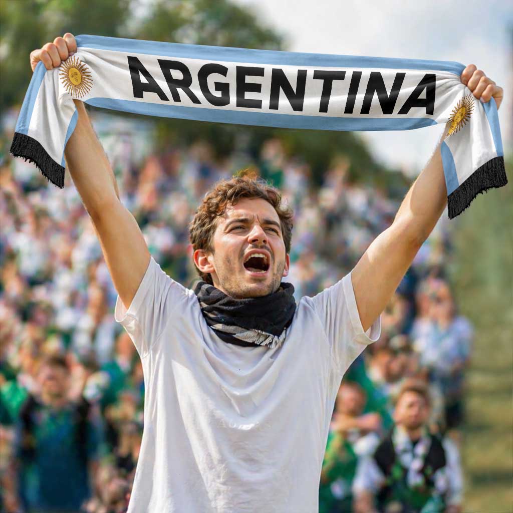 Argentina Football 2026 Soccer Scarf Flag Style