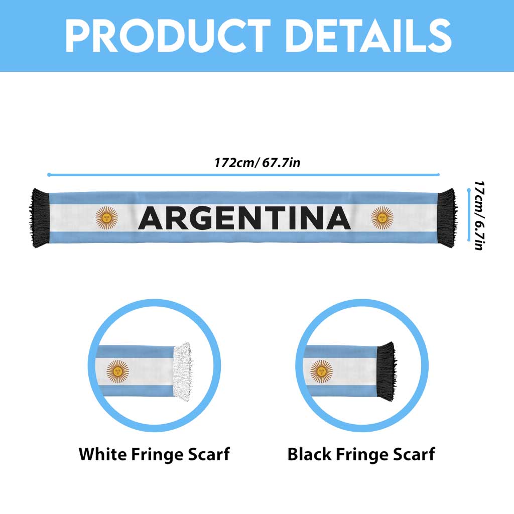 Argentina Football 2026 Soccer Scarf Flag Style