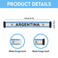 Argentina Football 2026 Soccer Scarf Flag Style