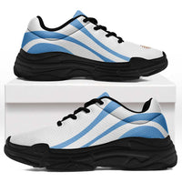 Argentina Football Chunky Sneakers Flag-Inspired Curve Style