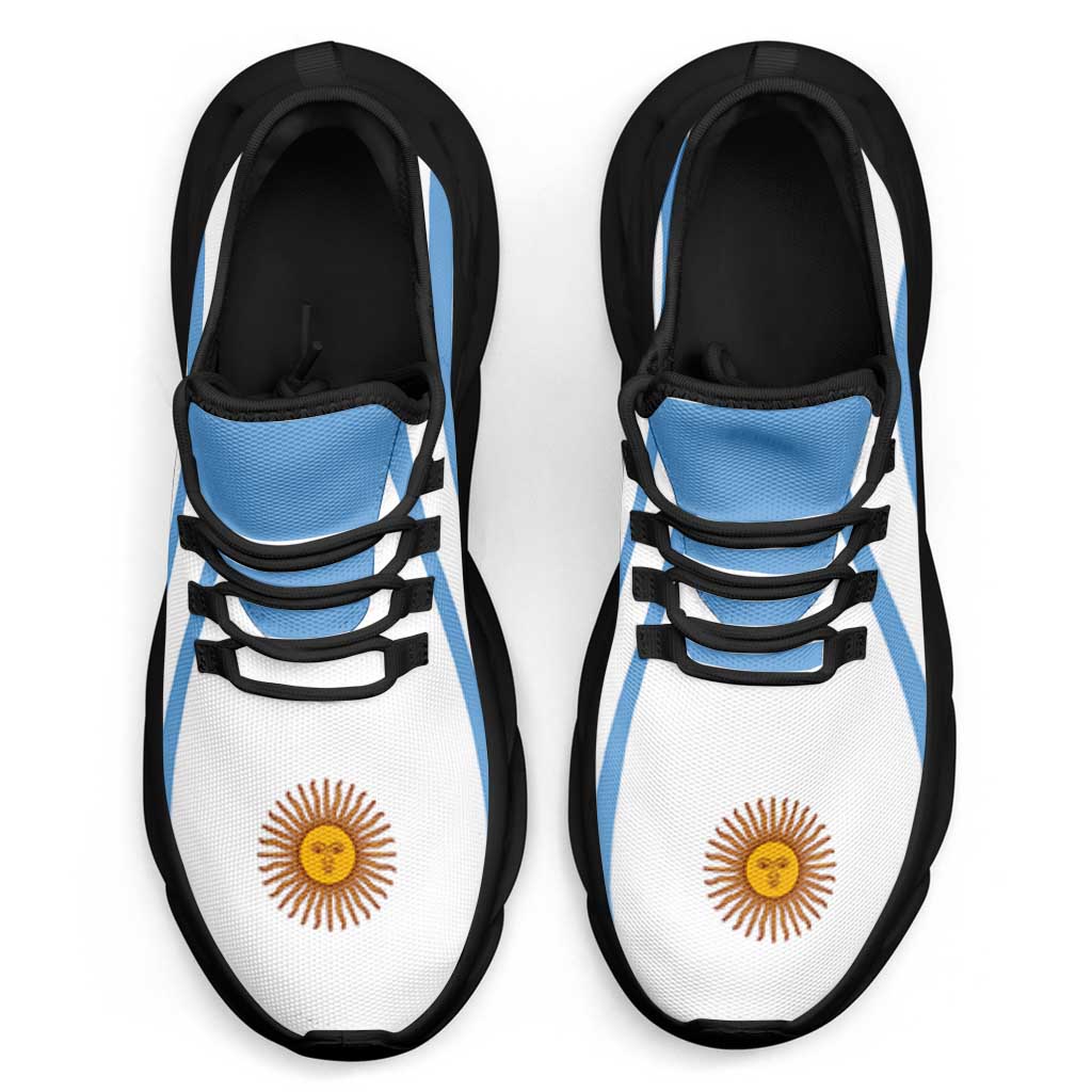 Argentina Football Clunky Sneakers Flag-Inspired Curve Style