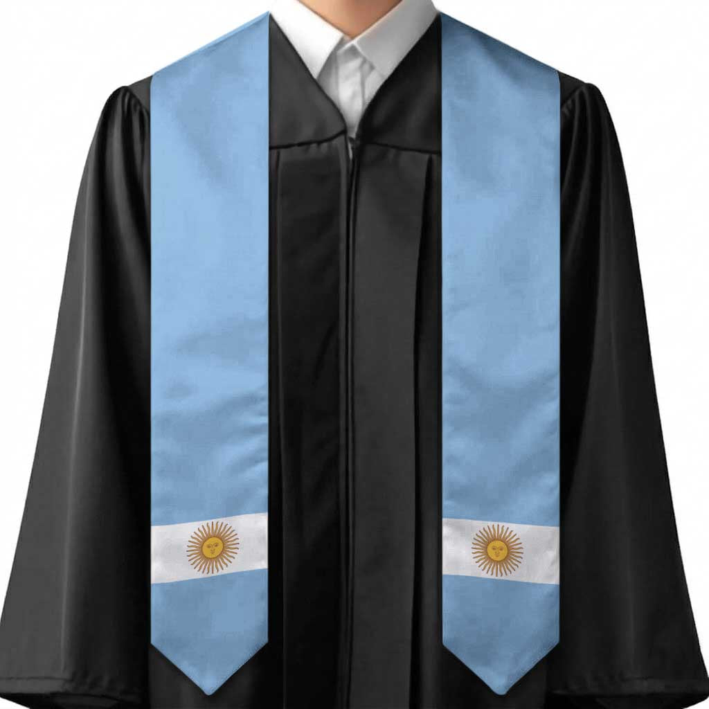 Argentina Graduation Stole Flag Style