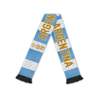 Argentina Hattrick WC26 Soccer Scarf Triple Strike Football Albiceleste Fan