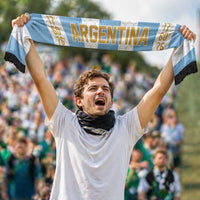 Argentina Hattrick WC26 Soccer Scarf Triple Strike Football Albiceleste Fan