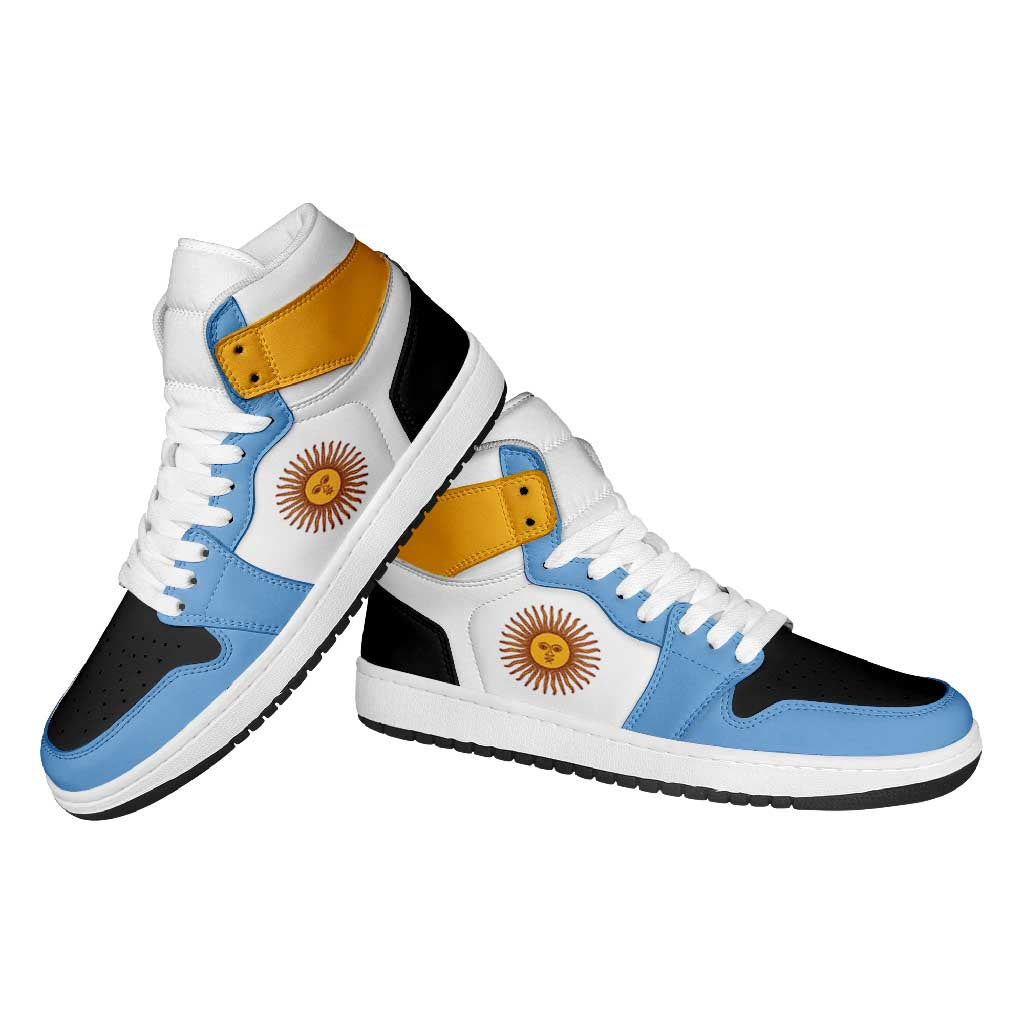 Argentina High Sneakers AJ1 Classic National Flag Style - Wonder Print Shop