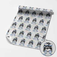 Argentina Messy Bun Proud Argentinian Flag Wrapping Paper Roll