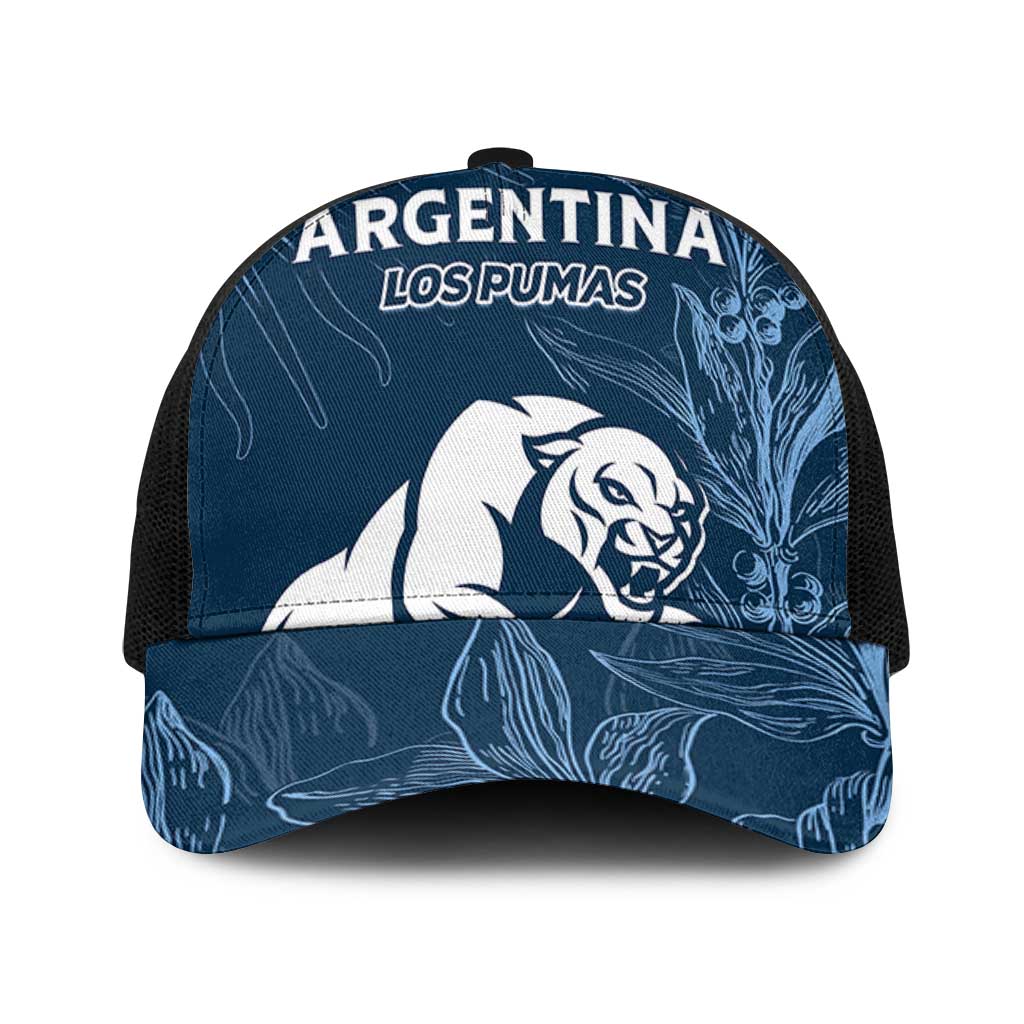 Argentina Rugby Los Pumas Baseball Net Cap Laurel Wreath Inspired - Wonder Print Shop