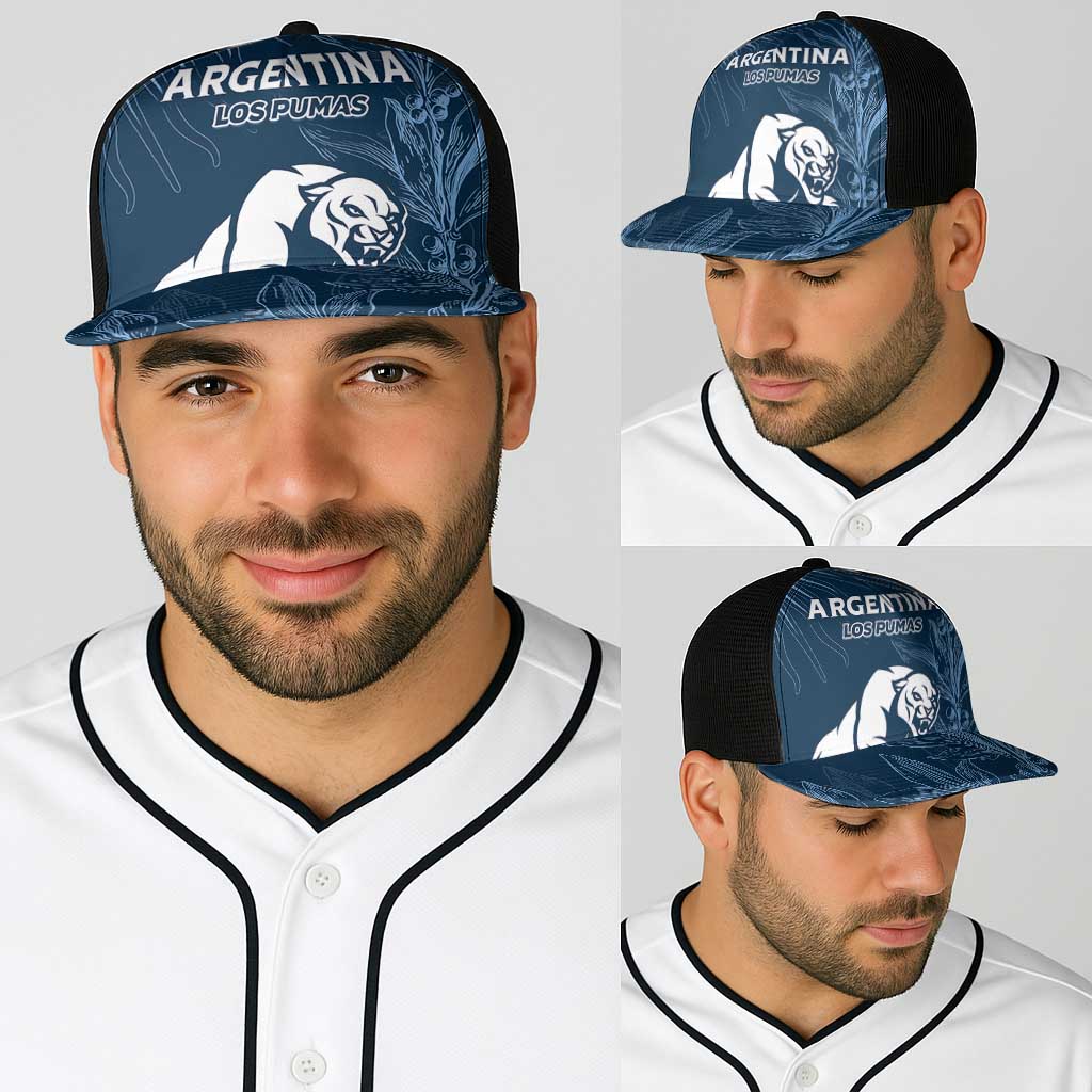 Argentina Rugby Los Pumas Baseball Net Cap Laurel Wreath Inspired - Wonder Print Shop