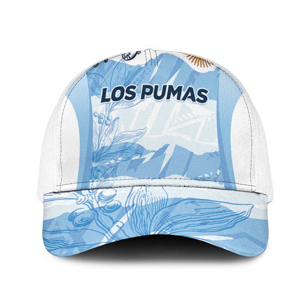 Argentina Rugby Los Pumas Baseball Net Cap Traditional Colors - Wonder Print Shop