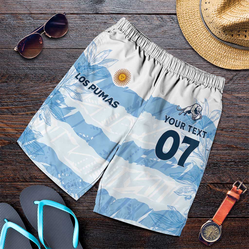Argentina Rugby Los Pumas Custom Shorts for Men Traditional Colors - Wonder Print Shop