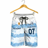 Argentina Rugby Los Pumas Custom Shorts for Men Traditional Colors - Wonder Print Shop