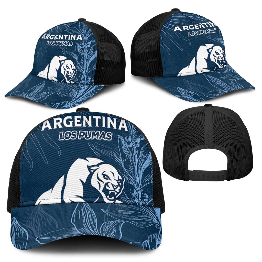 Argentina Rugby Los Pumas Mesh Trucker Cap Laurel Wreath Inspired - Wonder Print Shop