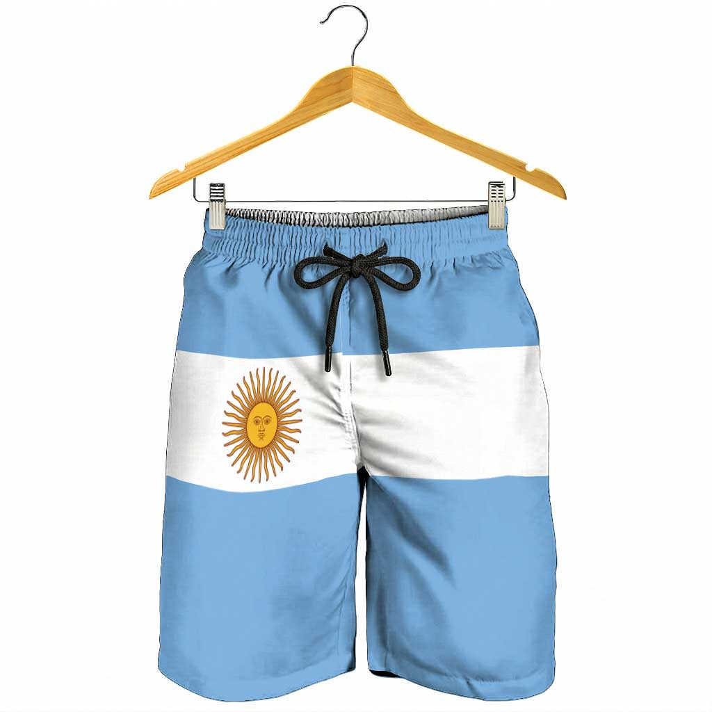 Argentina Shorts for Men National Flag Colors - Wonder Print Shop