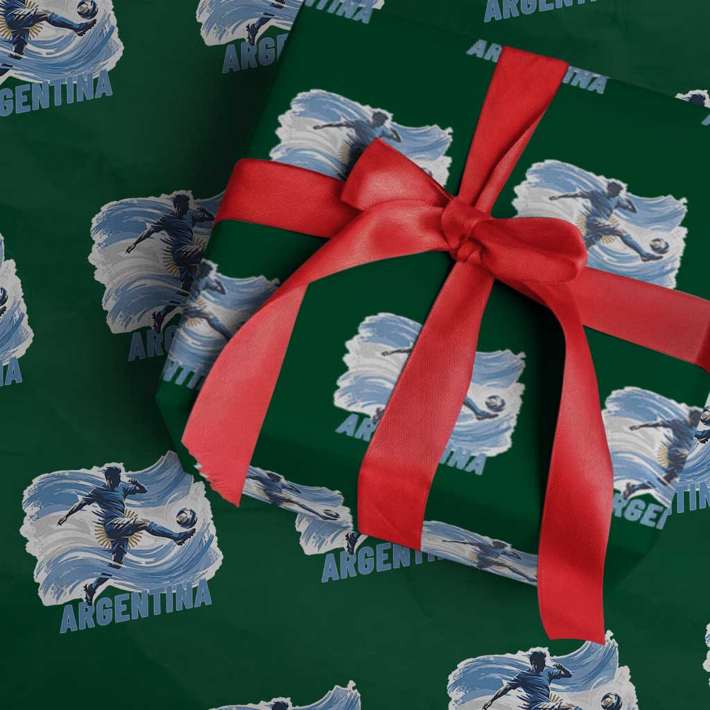 Argentina Soccer Fan Argentinian Flag Patriotic Sports Wrapping Paper Roll