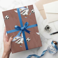 Argentina Soccer Goose Wrapping Paper Roll Argentine Flag Patriotic Football Fan Graphic
