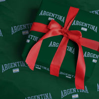 Argentina Sports Throwback Design Vintage Argentinian Flag Wrapping Paper Roll