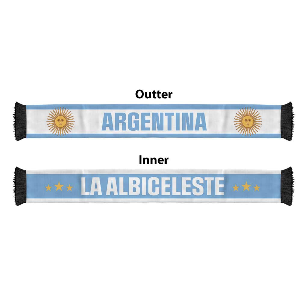 Argentina World Football 2026 Soccer Scarf National Pride Never Stops