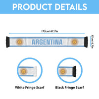 Argentina World Football 2026 Soccer Scarf National Pride Never Stops