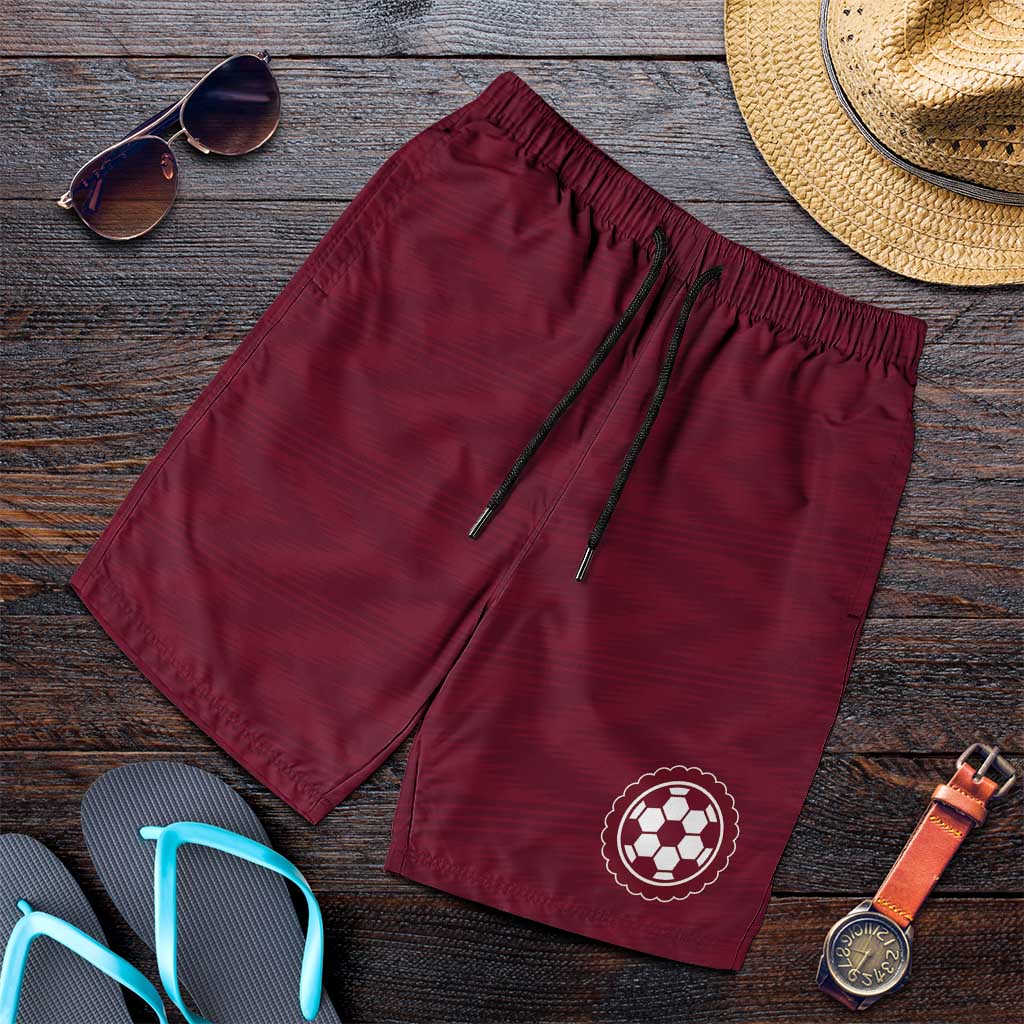Argentine Football Lanus Shorts for Men Granate Go Champions