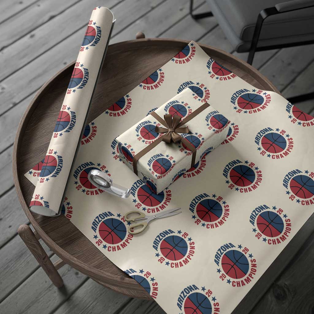 Arizona Champions Pride Wrapping Paper Roll Professional Basketball Fan Gift
