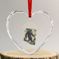 Arizona Cryptid Lover Heart Crystal Glass Ornament Home Of The Mogollon Monster