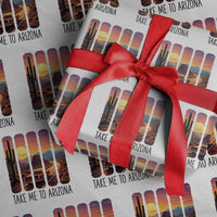 Arizona Desert Cactus Western Adventure Wrapping Paper Roll Take Me To AZ