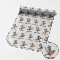 Arizona Desert Wren Bird Wrapping Paper Roll Cactus Landscape Rustic Western