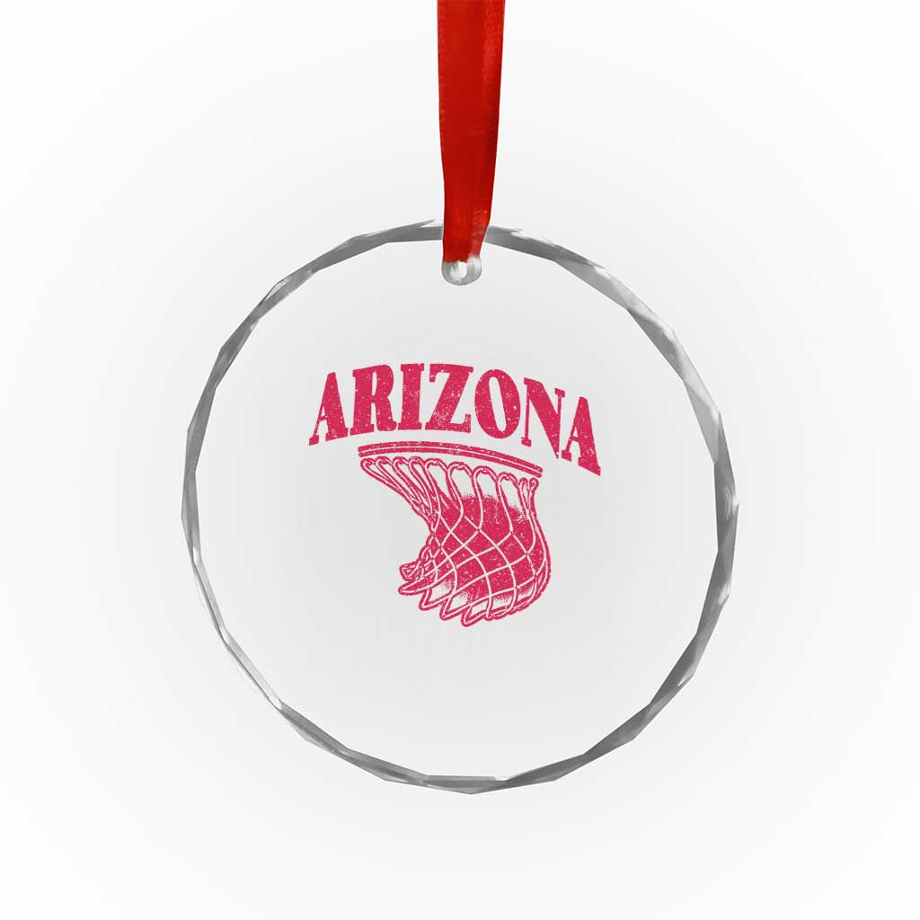 Arizona Fan Crystal Glass Ornament Southwest Basketball Sports Lover