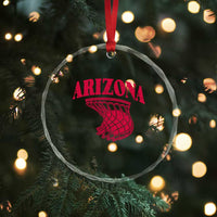 Arizona Fan Crystal Glass Ornament Southwest Basketball Sports Lover