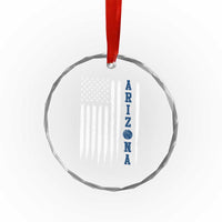 Arizona Patriotic Sports Crystal Glass Ornament US Flag Basketball Player Gift
