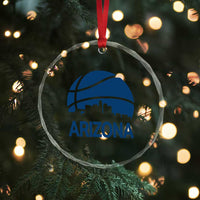 Arizona Skyline Pride Crystal Glass Ornament Gift For Basketball Fan
