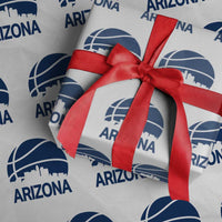 Arizona Skyline Pride Wrapping Paper Roll Gift For Basketball Fan