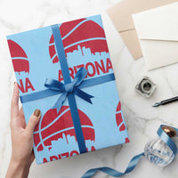 Arizona Skyline State Pride Wrapping Paper Roll Modern Urban Hoops Basketball