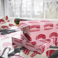 Arizona Skyline State Pride Wrapping Paper Roll Modern Urban Hoops Basketball