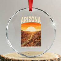 Arizona Souvenir Grand Canyon State Crystal Glass Ornament Saguaro Cactus Road Trip