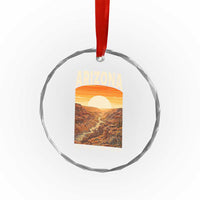 Arizona Souvenir Grand Canyon State Crystal Glass Ornament Saguaro Cactus Road Trip