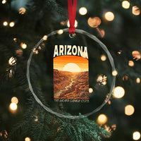 Arizona Souvenir Grand Canyon State Crystal Glass Ornament Saguaro Cactus Road Trip