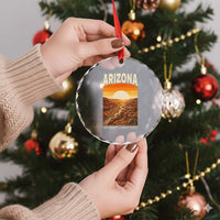 Arizona Souvenir Grand Canyon State Crystal Glass Ornament Saguaro Cactus Road Trip