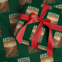 Arizona Souvenir Grand Canyon State Wrapping Paper Roll Saguaro Cactus Road Trip