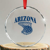 Arizona State Hoops Fan Gift Crystal Glass Ornament Basketball Lover