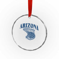 Arizona State Hoops Fan Gift Crystal Glass Ornament Basketball Lover