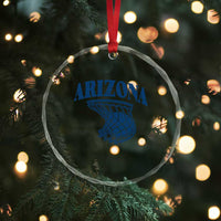 Arizona State Hoops Fan Gift Crystal Glass Ornament Basketball Lover