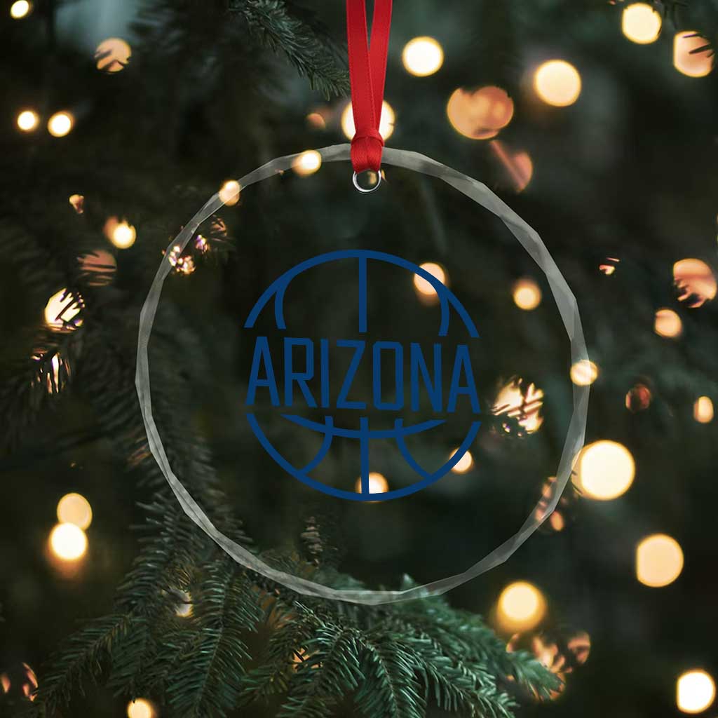 Arizona State Pride Crystal Glass Ornament Grand Canyon State Basketball Gift