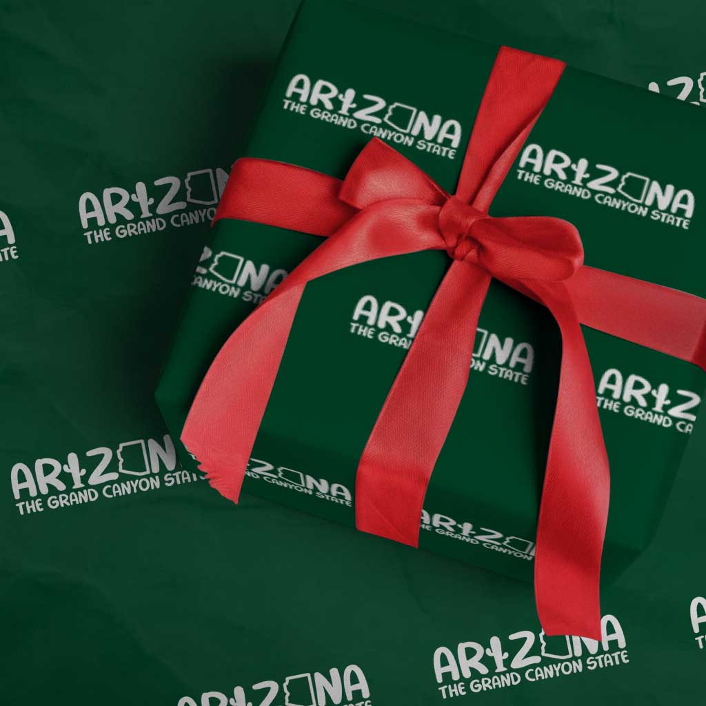Arizona State Pride Wrapping Paper Roll The Grand Canyon State Souvenir