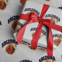 Arizona State Pride Wrapping Paper Roll Flaming Basketball Coach Gift