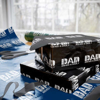 Armed And Dadly Dad Wrapping Paper Roll Fathers Day Pro Gun Owner